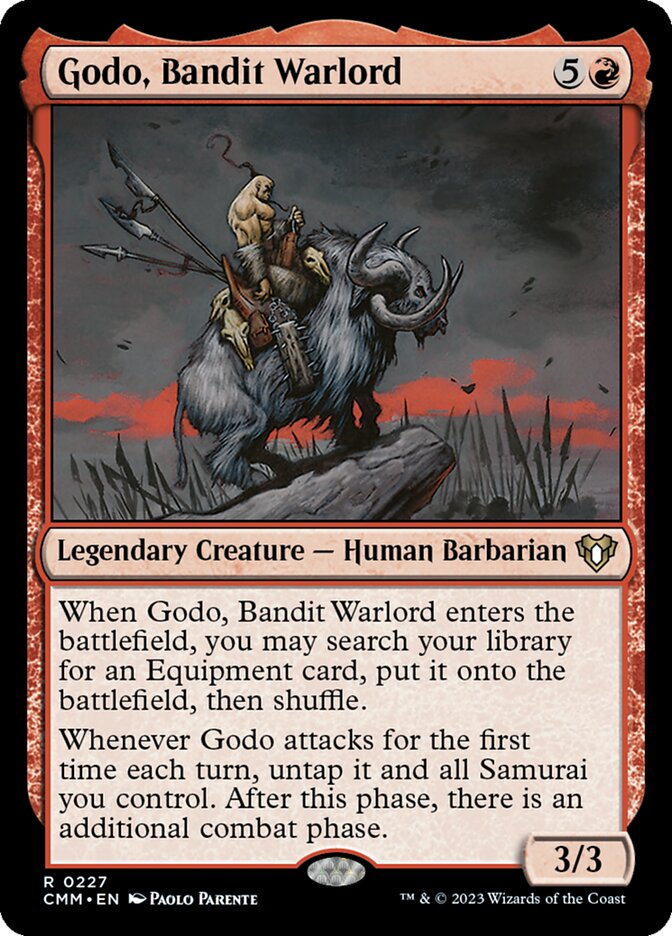 Godo, Bandit Warlord (Commander Masters)  - Foil | Good Games North