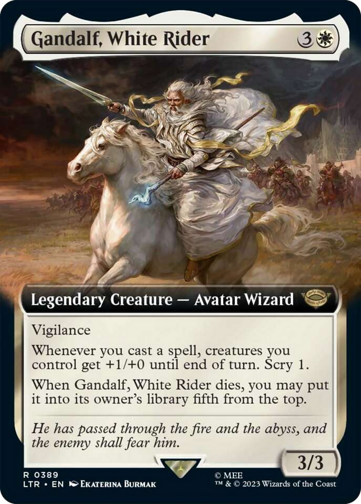 Gandalf, White Rider (Extended Art) [The Lord of the Rings: Tales of Middle-Earth] | Good Games North