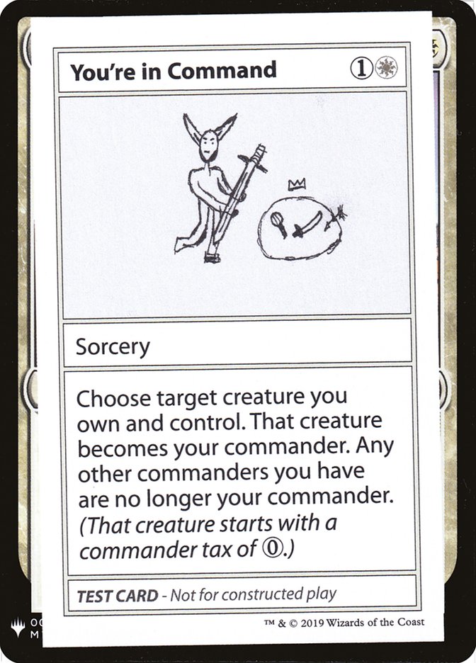 You're in Command [Mystery Booster Playtest Cards] | Good Games North