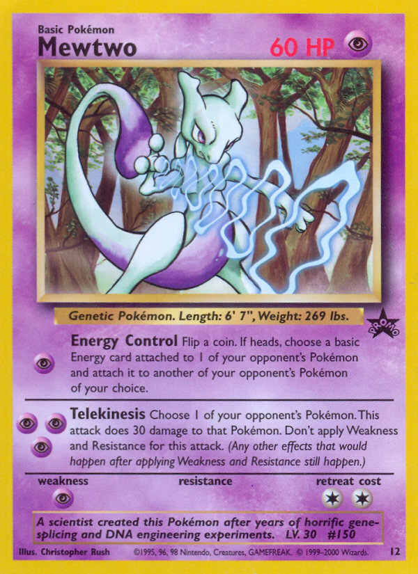 Mewtwo (12) [Wizards of the Coast: Black Star Promos] | Good Games North