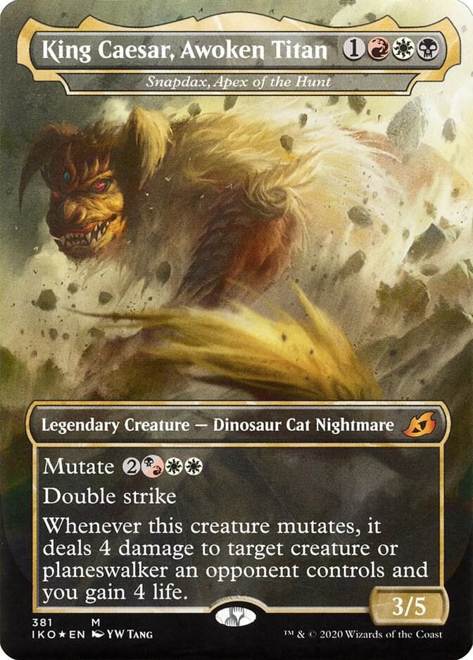 King Caesar, Awoken Titan - Snapdax, Apex of the Hunt 381/274 (Ikoria: Lair of Behemoths)  - Foil | Good Games North