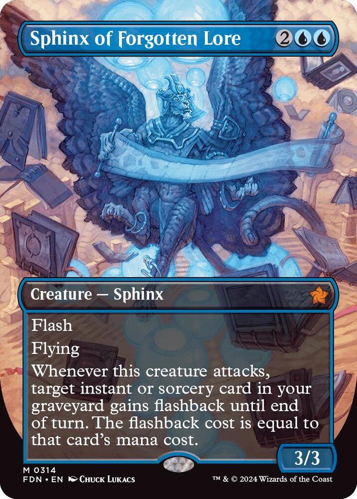 Sphinx of Forgotten Lore Borderless (Foundations)  - undefined | Good Games North
