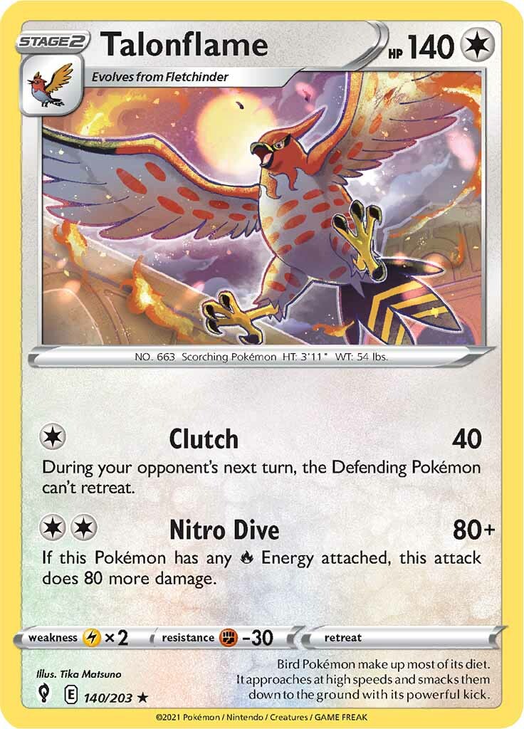 Talonflame (140/203) [Sword & Shield: Evolving Skies] | Good Games North