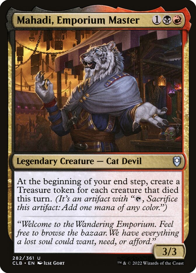 Mahadi, Emporium Master (Commander Legends: Battle for Baldur's Gate)  | Good Games North