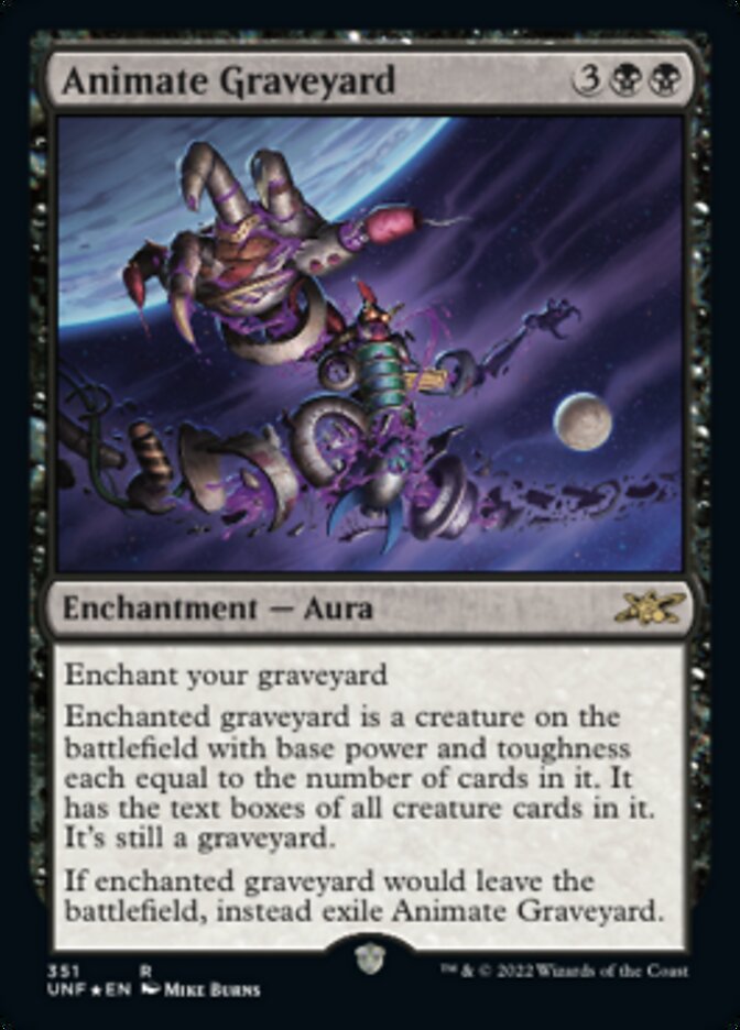 Animate Graveyard (Galaxy Foil) [Unfinity] | Good Games North