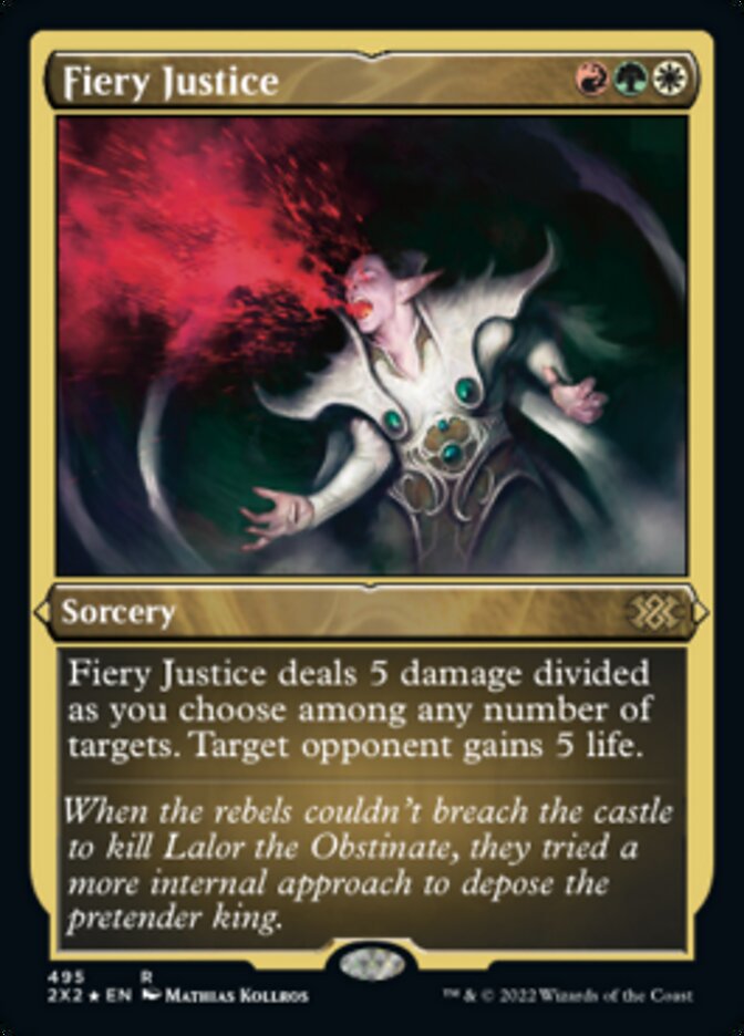 Fiery Justice (Foil Etched) [Double Masters 2022] | Good Games North