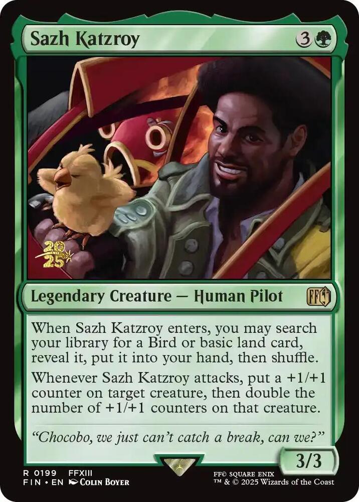 Sazh Katzroy 199 (Prerelease Cards)  - Foil | Good Games North