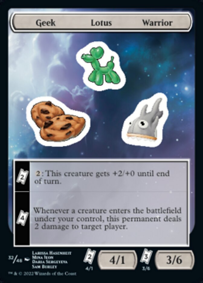 Geek Lotus Warrior [Unfinity Stickers] | Good Games North