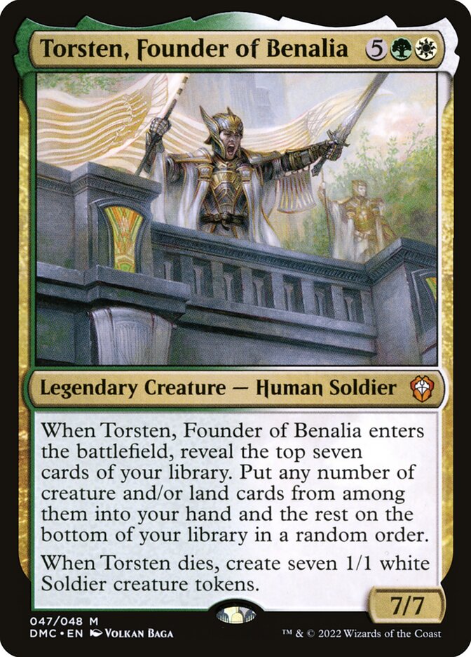 Torsten, Founder of Benalia 47/50 (Commander: Dominaria United)  | Good Games North