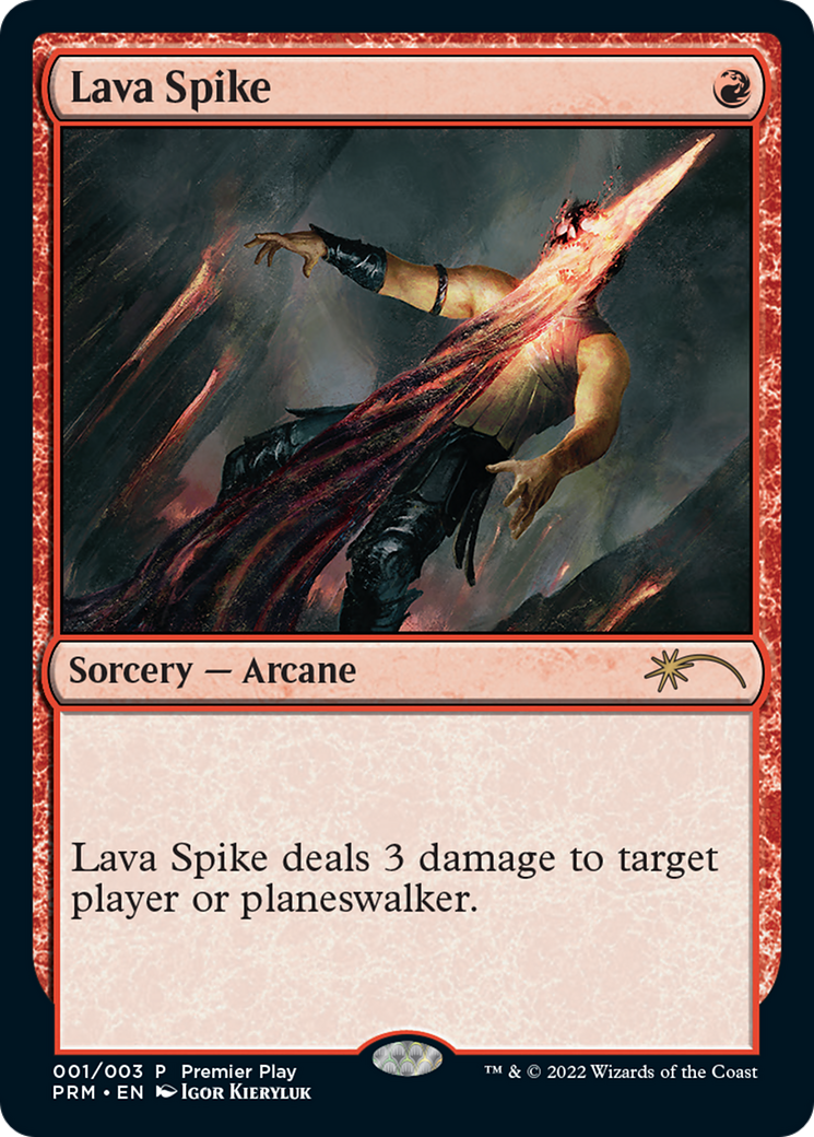 Lava Spike (Premier Play) [Pro Tour Promos] | Good Games North