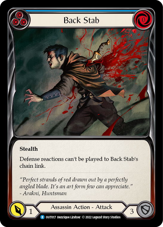 Back Stab (Blue) [OUT017] (Outsiders) | Good Games North