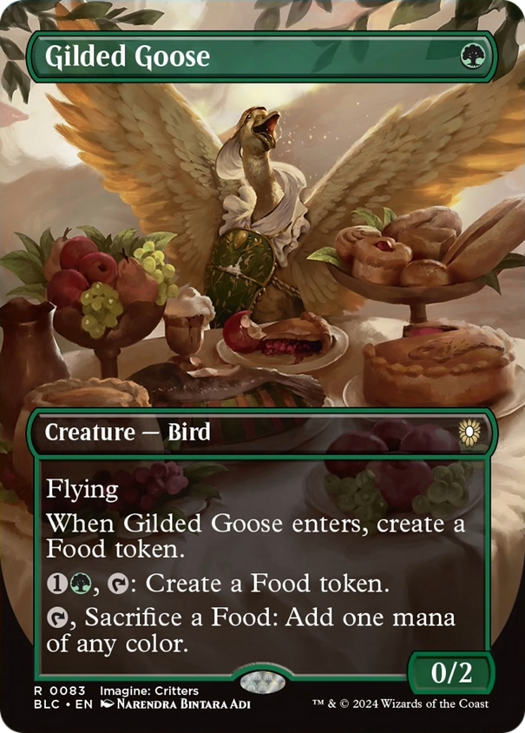 Gilded Goose (Borderless) [Bloomburrow Commander] | Good Games North