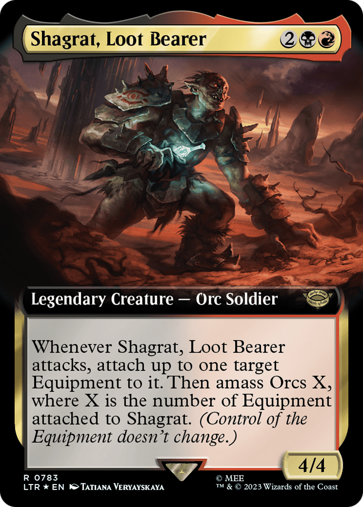 Shagrat, Loot Bearer (Extended Art) (Surge Foil) [The Lord of the Rings: Tales of Middle-Earth] | Good Games North