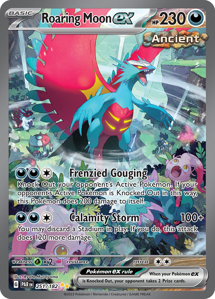 Roaring Moon ex (251/182) [Scarlet & Violet: Paradox Rift] | Good Games North