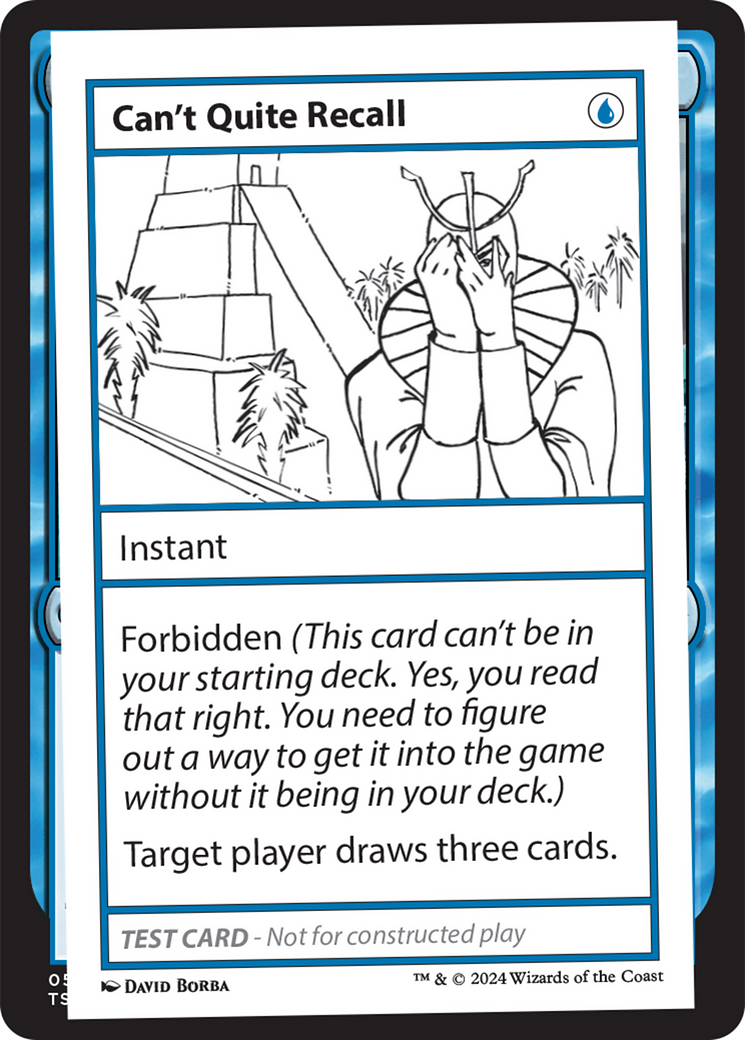 Can't Quite Recall [Mystery Booster 2 Playtest Cards] | Good Games North