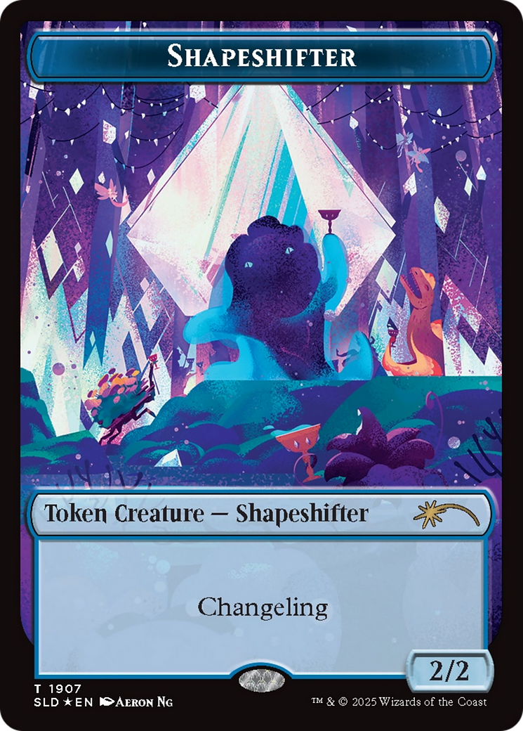 Shapeshifter Token (1907) (Double Rainbow Foil) [Secret Lair Drop Series] | Good Games North