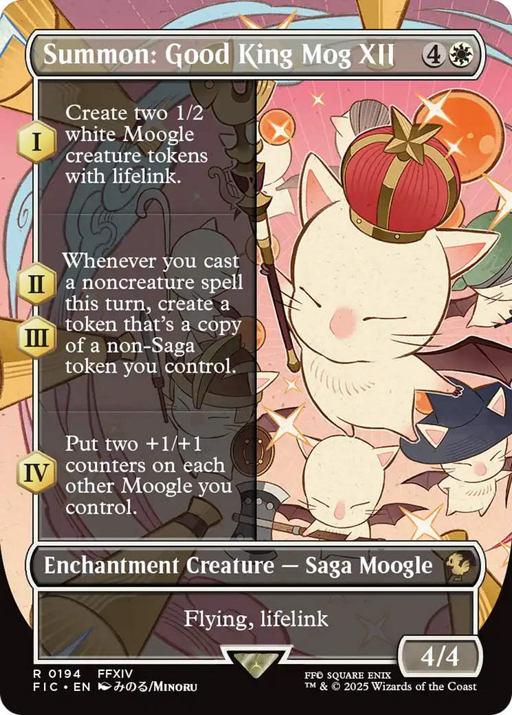 Summon: Good King Mog XII (Borderless) [FINAL FANTASY Commander] | Good Games North