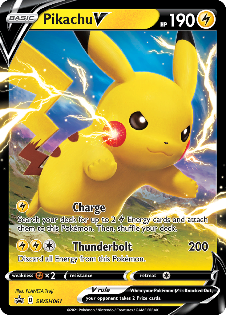 Pikachu V (SWSH061) [Sword & Shield: Black Star Promos] | Good Games North