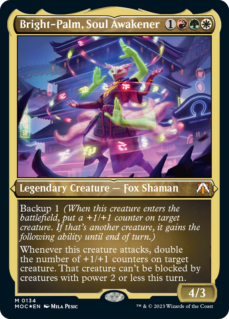 Bright-Palm, Soul Awakener (Display Commander) [March of the Machine Commander] | Good Games North