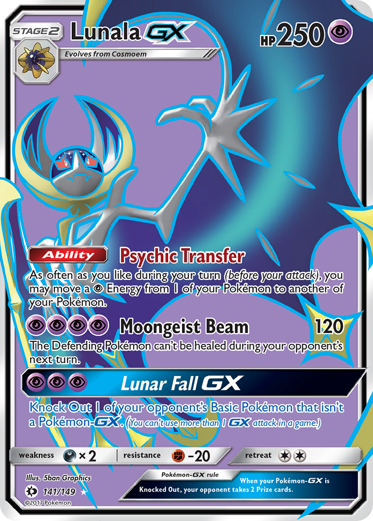 Lunala GX (141/149) [Sun & Moon: Base Set] | Good Games North