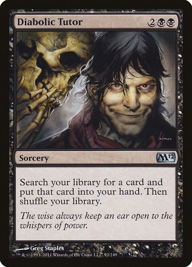 Diabolic Tutor 92 (Magic 2012 (M12))  | Good Games North