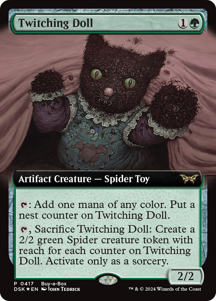 Twitching Doll (Extended Art) (Buy-a-box) [Duskmourn: House of Horror Promos] | Good Games North