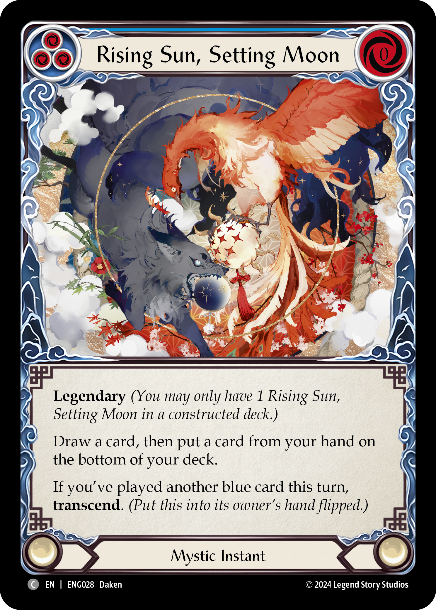 Rising Sun, Setting Moon [ENG028] (Part the Mistveil Enigma Blitz Deck) | Good Games North