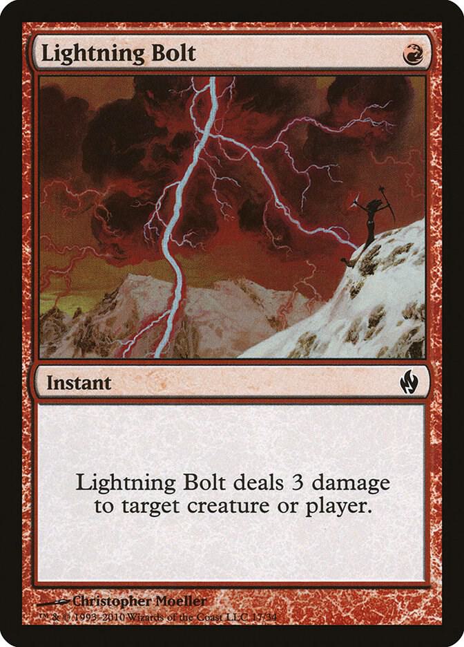 Lightning Bolt 17 (Premium Deck Series: Fire and Lightning)  - Foil | Good Games North