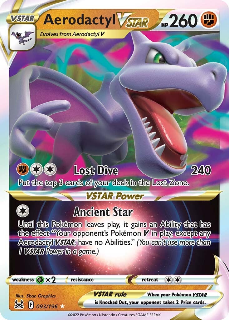 Aerodactyl VSTAR (093/196) [Sword & Shield: Lost Origin] | Good Games North