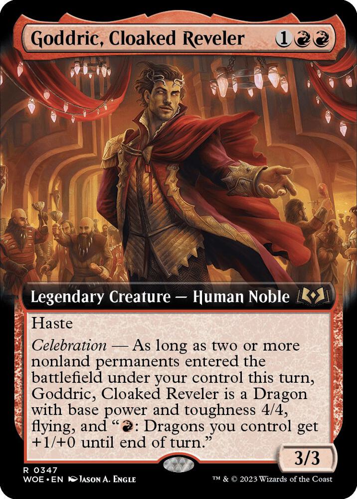 Goddric Cloaked Reveler Extended Art (Wilds of Eldraine)  | Good Games North