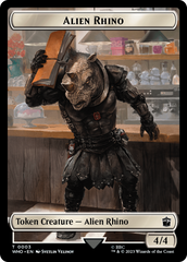 Alien Rhino // Cyberman Double-Sided Token [Doctor Who Tokens] | Good Games North