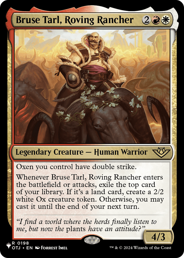 Bruse Tarl, Roving Rancher (OTJ) [The List] | Good Games North