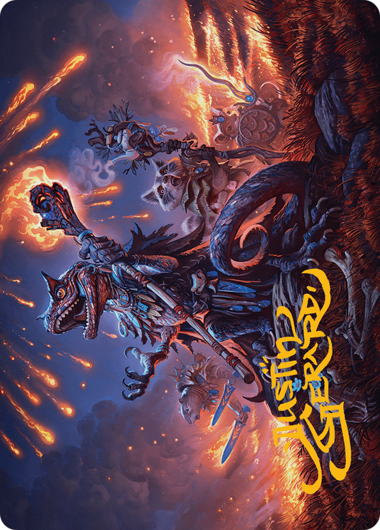 Valley Flamecaller Art Card (Gold-Stamped Signature) [Bloomburrow Art Series] | Good Games North