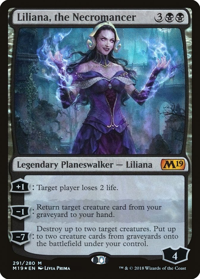 Liliana, the Necromancer (Core Set 2019)  - Foil | Good Games North