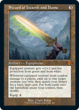 Sword of Hearth and Home Retro Frame Foil Etched (Modern Horizons 2)  - Foil | Good Games North