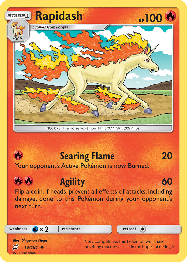 Rapidash (18/181) [Sun & Moon: Team Up] | Good Games North