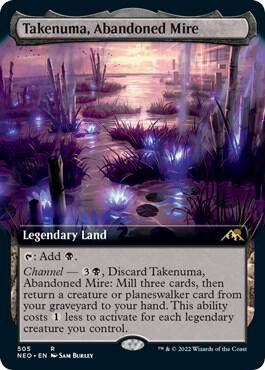 Takenuma Abandoned Mire Extended Art (Kamigawa: Neon Dynasty)  - Foil | Good Games North