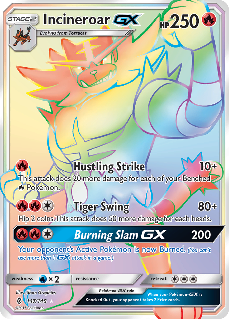 Incineroar GX (147/145) [Sun & Moon: Guardians Rising] | Good Games North