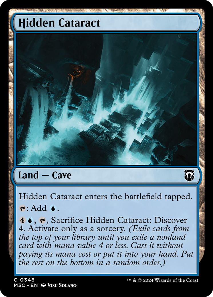 Hidden Cataract (Ripple Foil) [Modern Horizons 3 Commander] | Good Games North