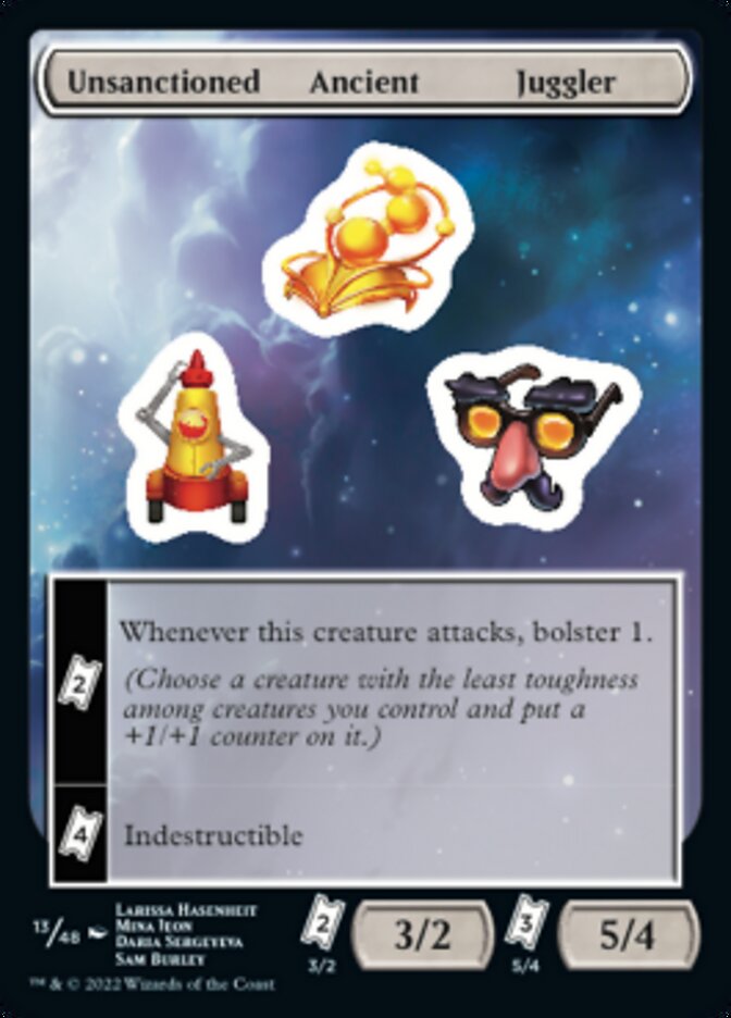 Unsanctioned Ancient Juggler [Unfinity Stickers] | Good Games North