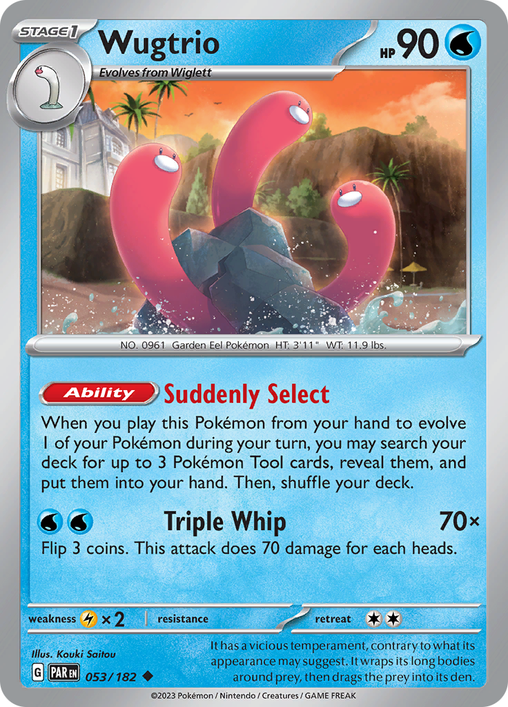 Wugtrio (053/182) [Scarlet & Violet: Paradox Rift] | Good Games North