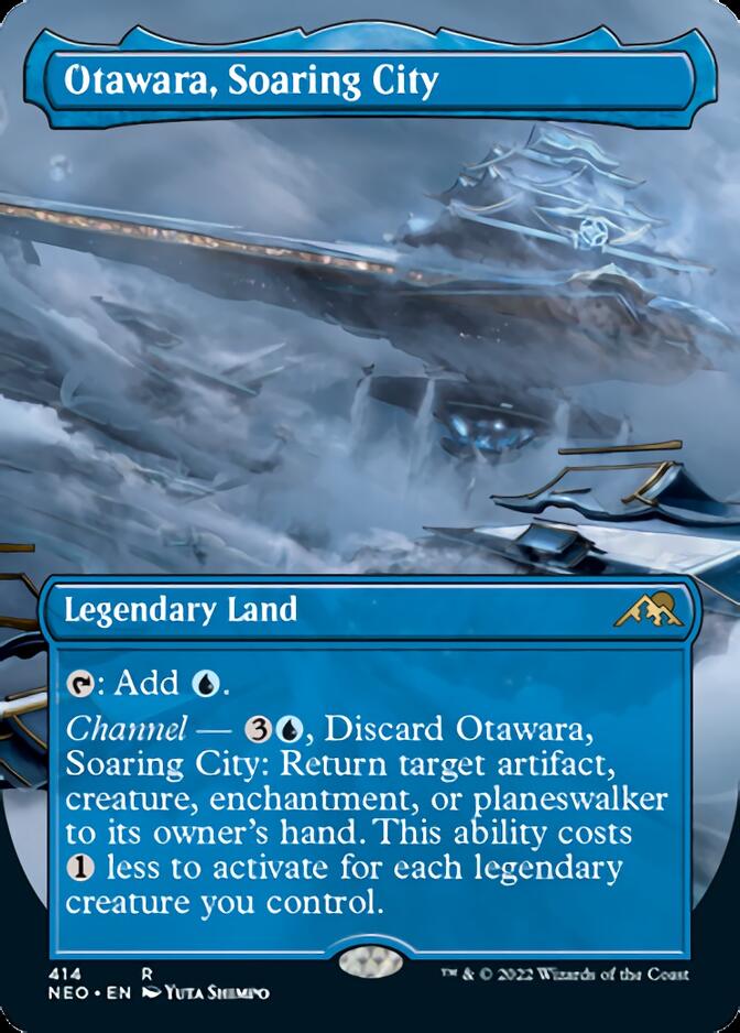 Otawara, Soaring City (Borderless Alternate Art) [Kamigawa: Neon Dynasty] | Good Games North