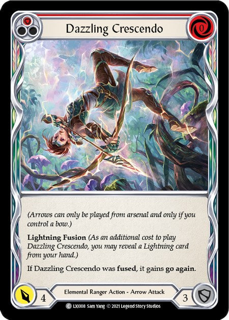 Dazzling Crescendo (Red) [LXI008] (Tales of Aria Lexi Blitz Deck)  1st Edition Normal | Good Games North