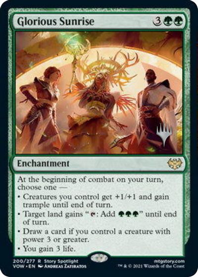 Glorious Sunrise (Promo Pack) [Innistrad: Crimson Vow Promos] | Good Games North