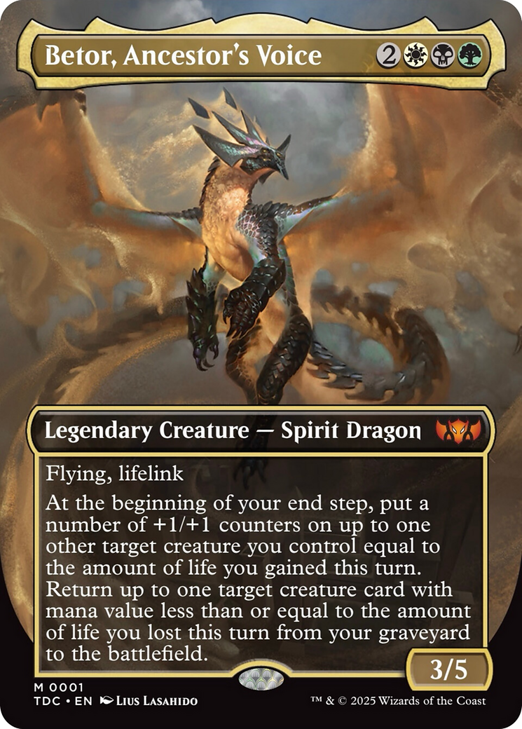 Betor, Ancestor's Voice (Borderless) [Tarkir: Dragonstorm Commander] | Good Games North