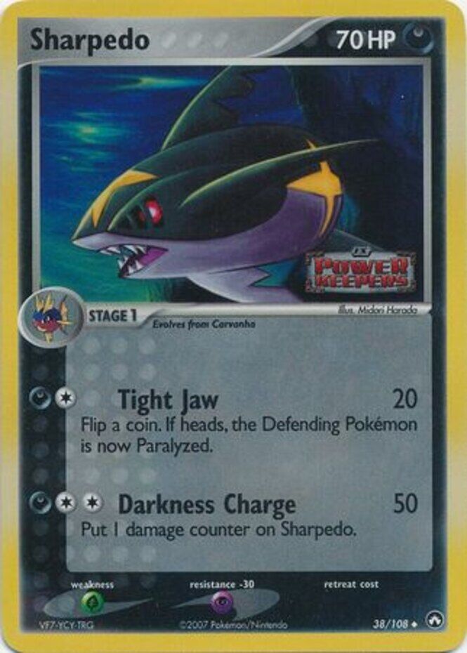 Sharpedo (38/108) (Stamped) [EX: Power Keepers] | Good Games North