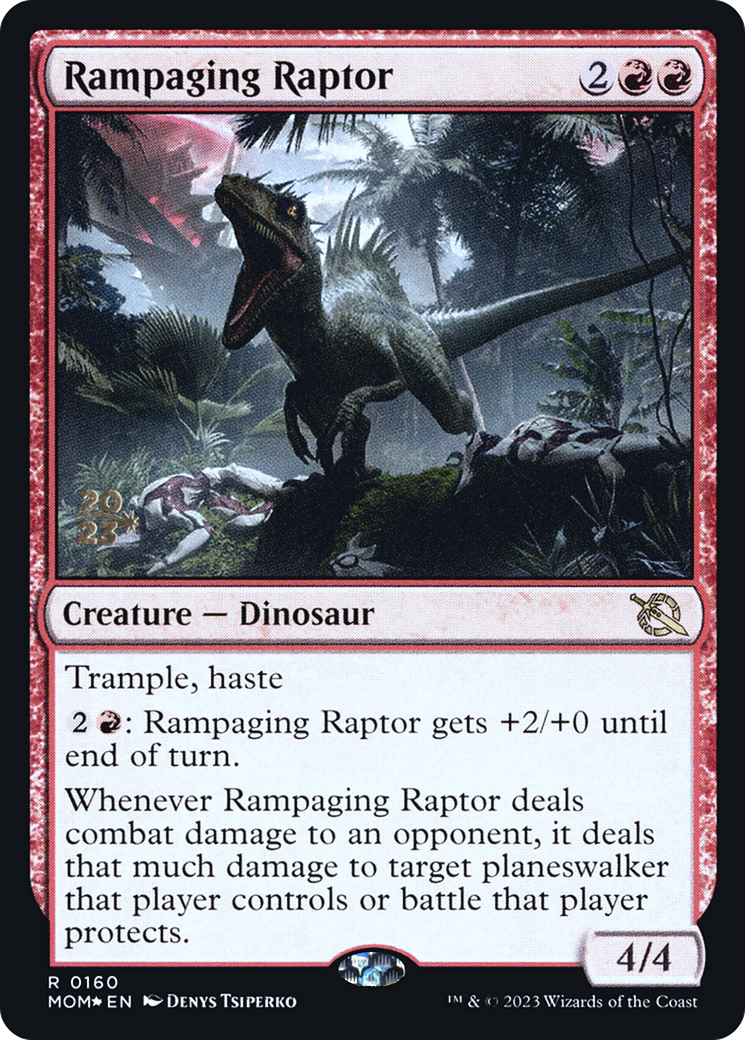 Rampaging Raptor [March of the Machine Prerelease Promos] | Good Games North