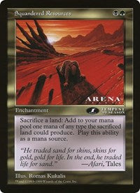 Squandered Resources (Oversized) [Oversize Cards] | Good Games North