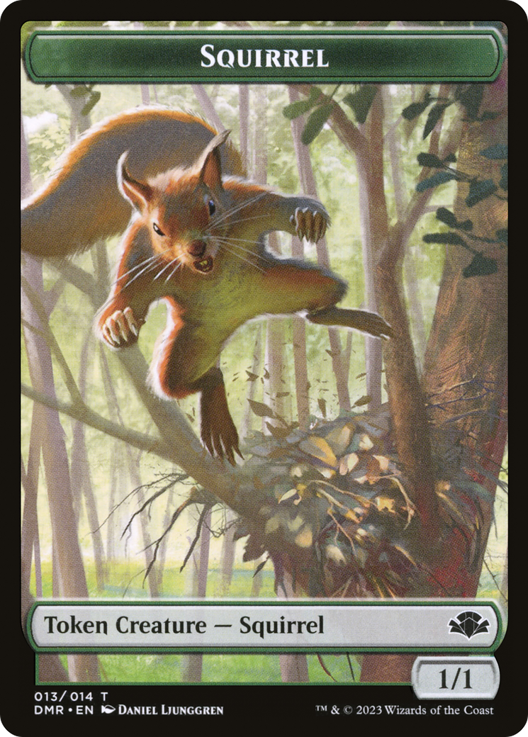 Squirrel Token [Dominaria Remastered Tokens] | Good Games North