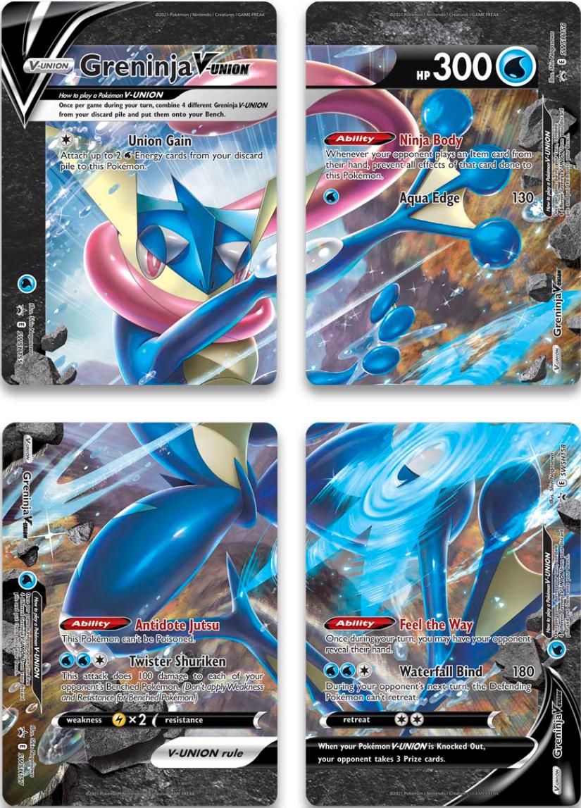 Greninja V-Union (Set of 4) [Sword & Shield: Black Star Promos] | Good Games North